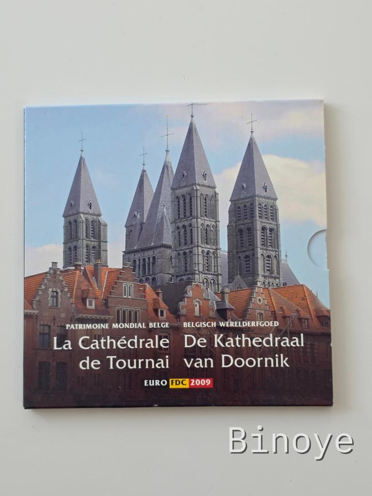 Série euro Belgique 2009 Cathédrale de Tournai FDC, Enlèvement ou Envoi, Belgique, Série