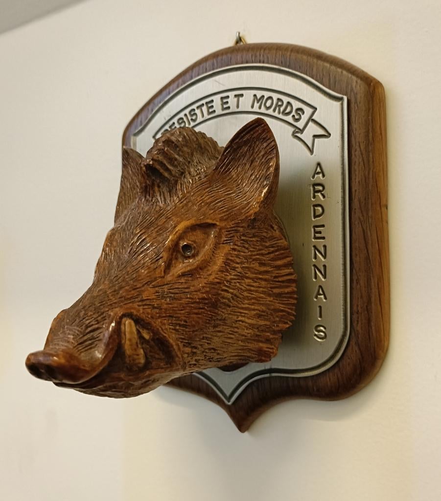 Assiette murale Chasseurs Ardennais avec everkop, Enlèvement