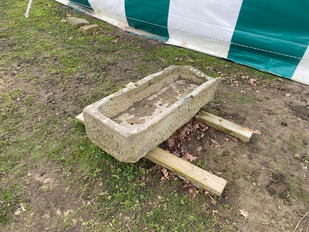 Oude trog voerbak plantenbak, Enlèvement, Utilisé