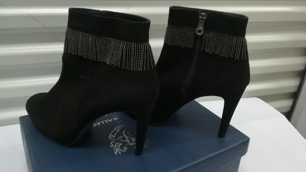 620A* Pedro Miralles- prachtige zwarte leren laarzen (39), Verzenden, Zwart, Nieuw, Schoenen met hoge hakken