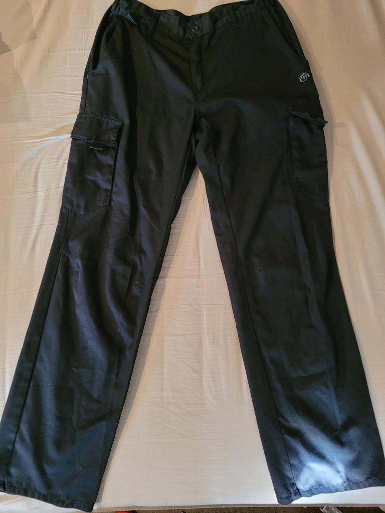 Werkbroek/koksbroek merk molinel in maten 44,54,56,58., Kleding | Heren, Broeken en Pantalons, Maat 52/54 (L), Blauw, Ophalen