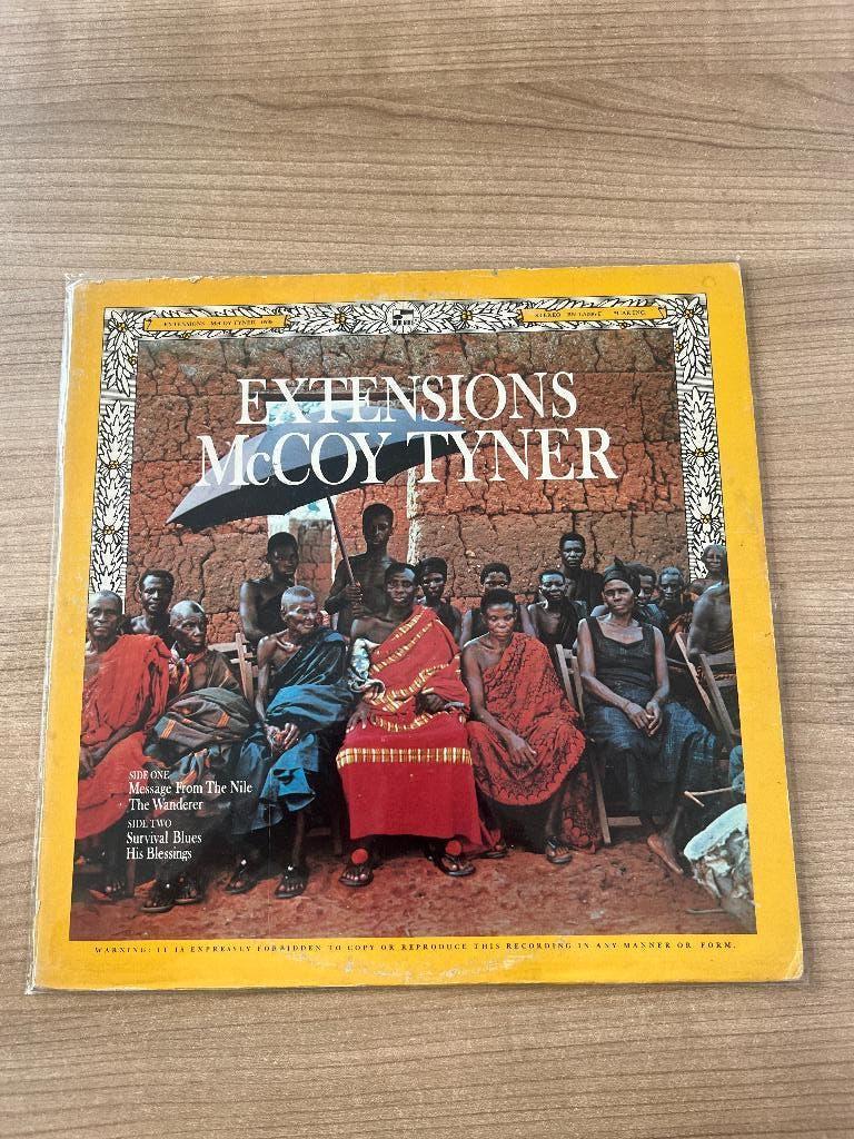 McCOY TYNER - EXTENSIONS (BLUE NOTE), Cd's en Dvd's, 1960 tot 1980, Gebruikt, Ophalen of Verzenden, Beschermende buitenhoes