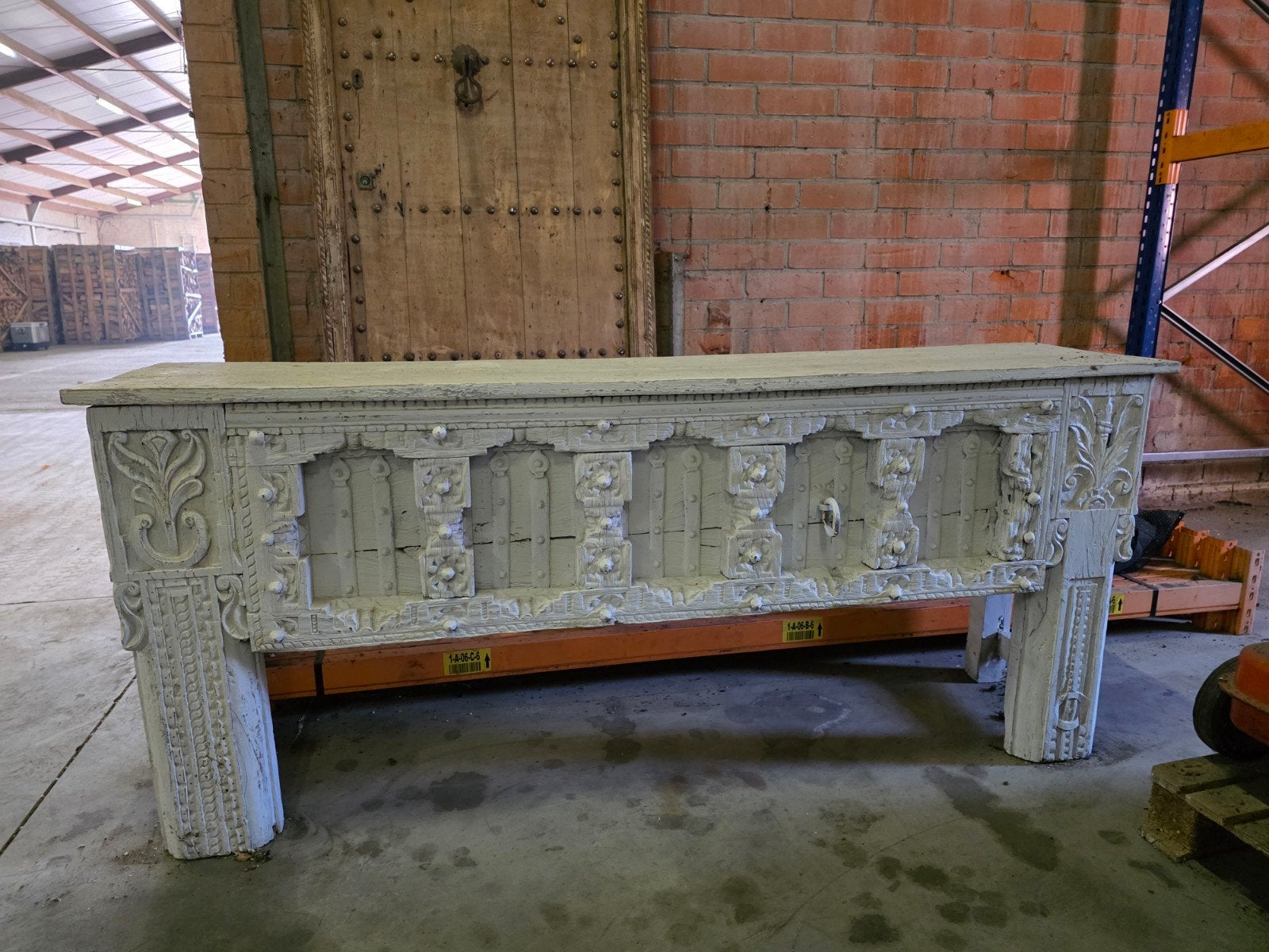 Antieke console tafel, Ophalen