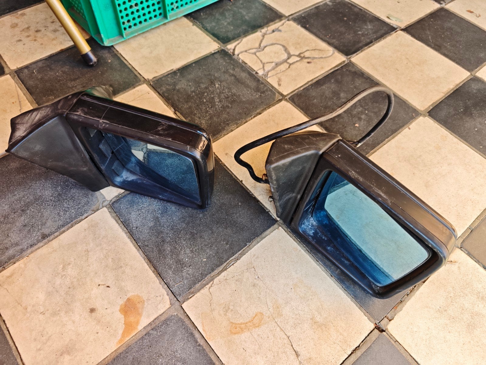 Mercedes w124 spiegels buitenspiegels glas, Auto-onderdelen, Ophalen of Verzenden