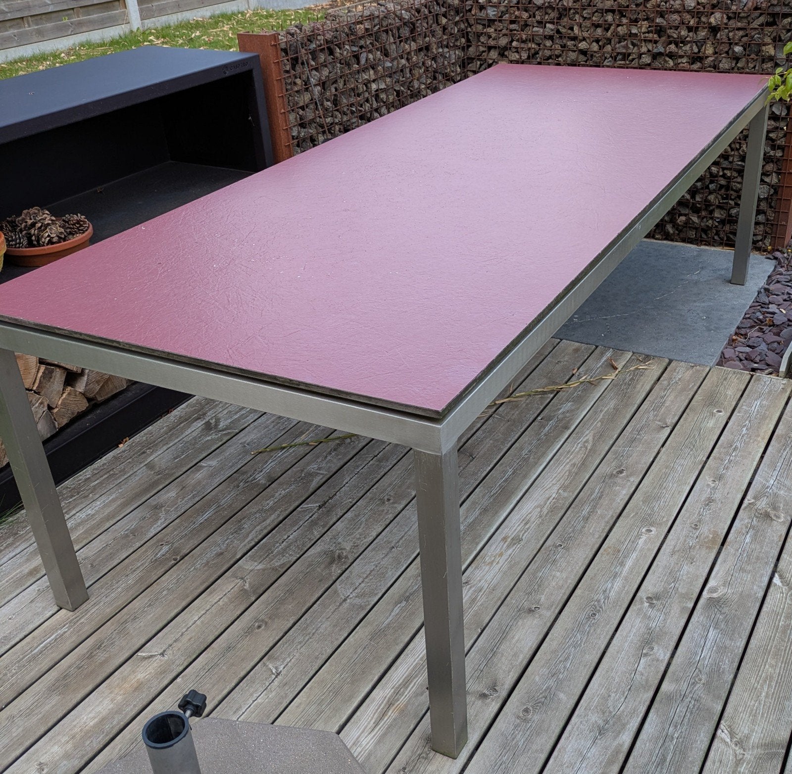 Tuintafel, Ophalen