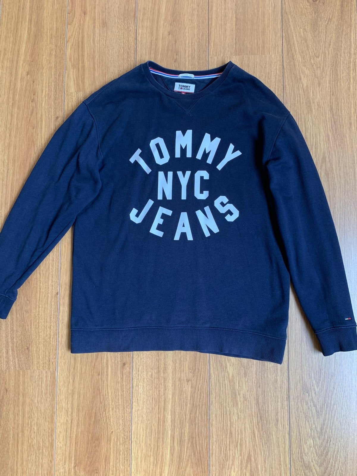 Sweater tommy medium, Enlèvement ou Envoi, Comme neuf, Taille 48/50 (M), Bleu