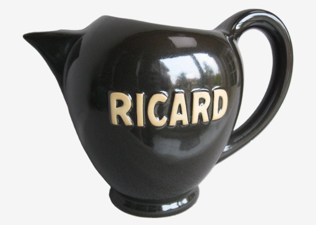 ZELDZAME vintage 3L kruik Ricard zwart., Antiek en Kunst, Ophalen