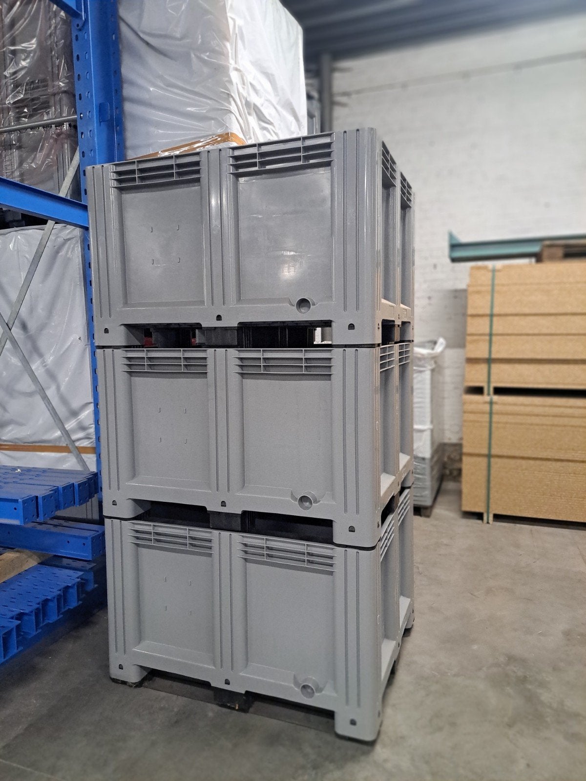 nieuwe palletbox 1200x1000 met 3 sledes, Doe-het-zelf en Bouw, Ophalen