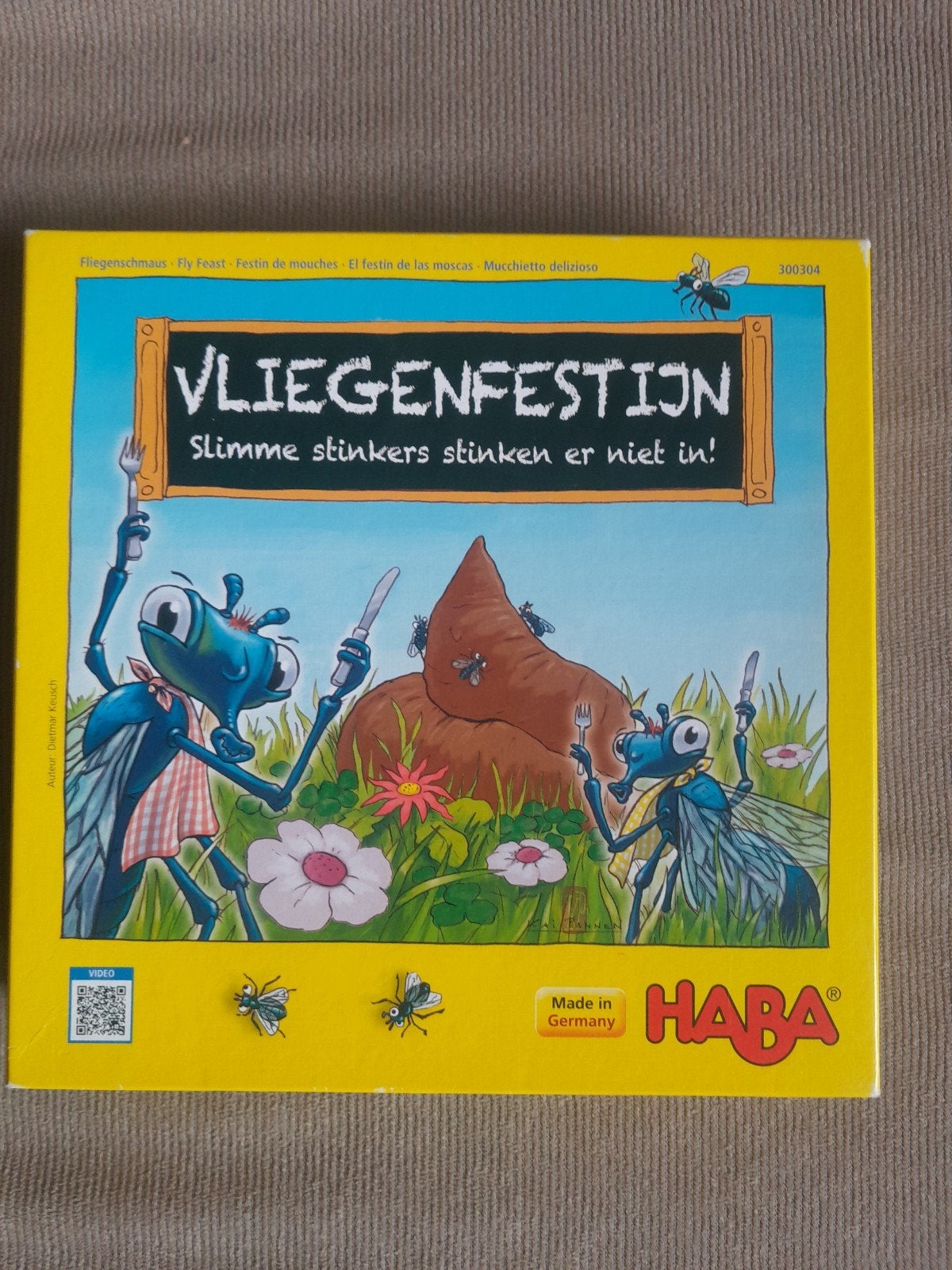 HABA spel vliegenfestijn, Een of twee spelers, Ophalen, Gebruikt, Haba