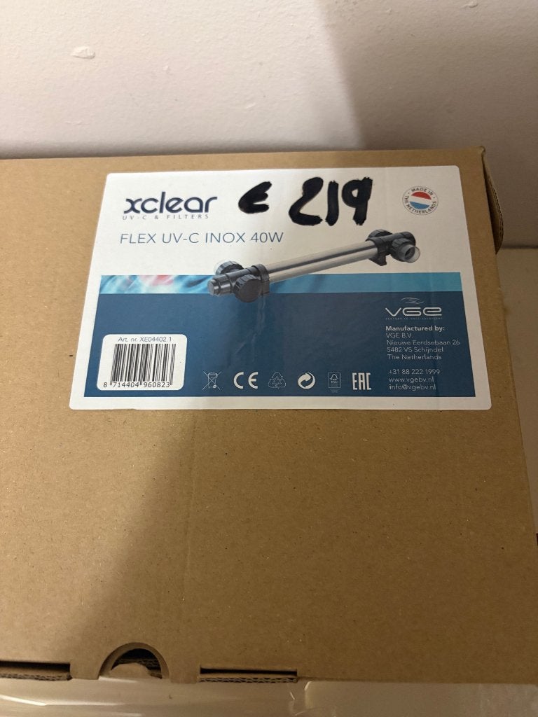 UV Lamp Vijver XClear Flex UV-C Inox 40 Watt, Ophalen, Nieuw, Overige typen