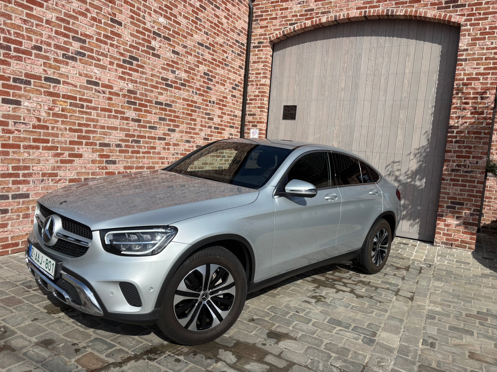 Mercedes Benz - GLC Coupé - zilver metaal, Automaat, Navigatiesysteem, 4 cilinders, Leder