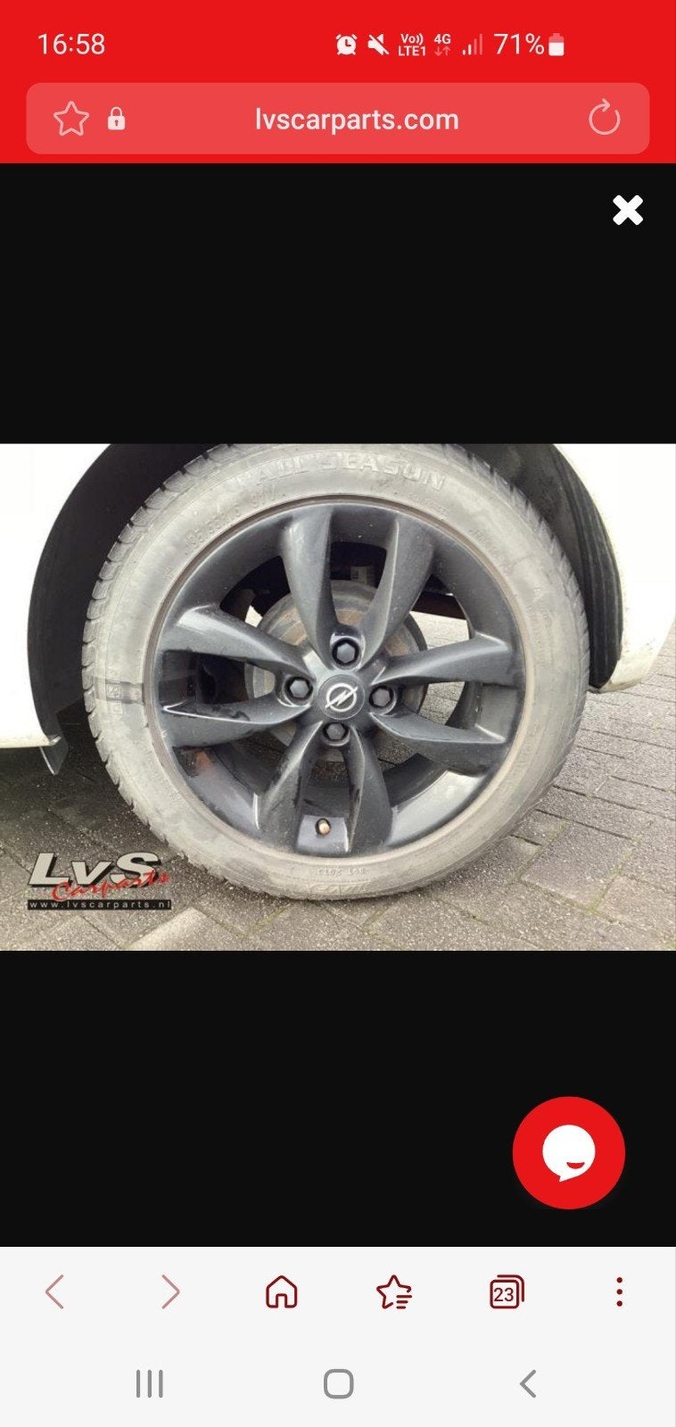 originele velgen Opel met zomerbanden, Auto-onderdelen, Banden en Velgen, Ophalen, Gebruikt, 16 inch, Banden en Velgen