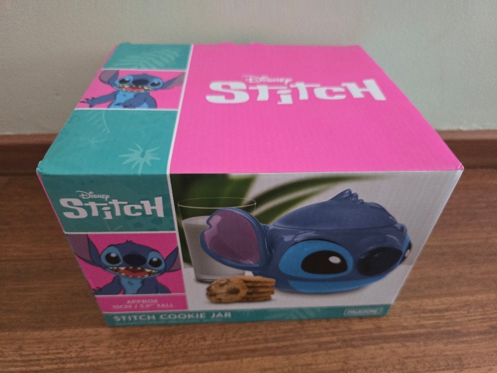 Stitch keramische koekendoos / koekjestrommer NIEUW !, Maison & Meubles, Pot de stockage, Enlèvement ou Envoi, Neuf, Pierre/céramique