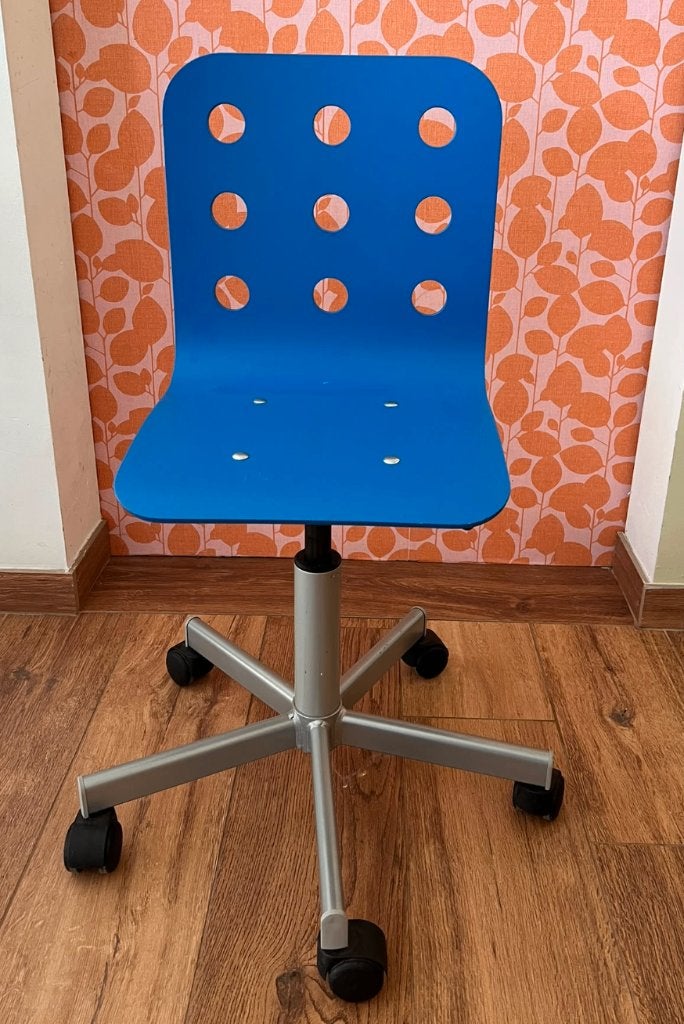 Bureaustoel kind, Ophalen, Zo goed als nieuw, Blauw, Bureaustoel