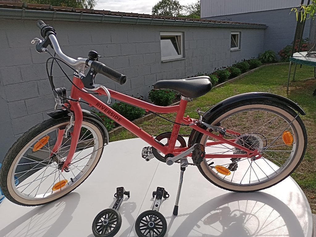 Vélo enfant fille, Frein sur jante, Comme neuf, RIVERSIDE, Frein à main