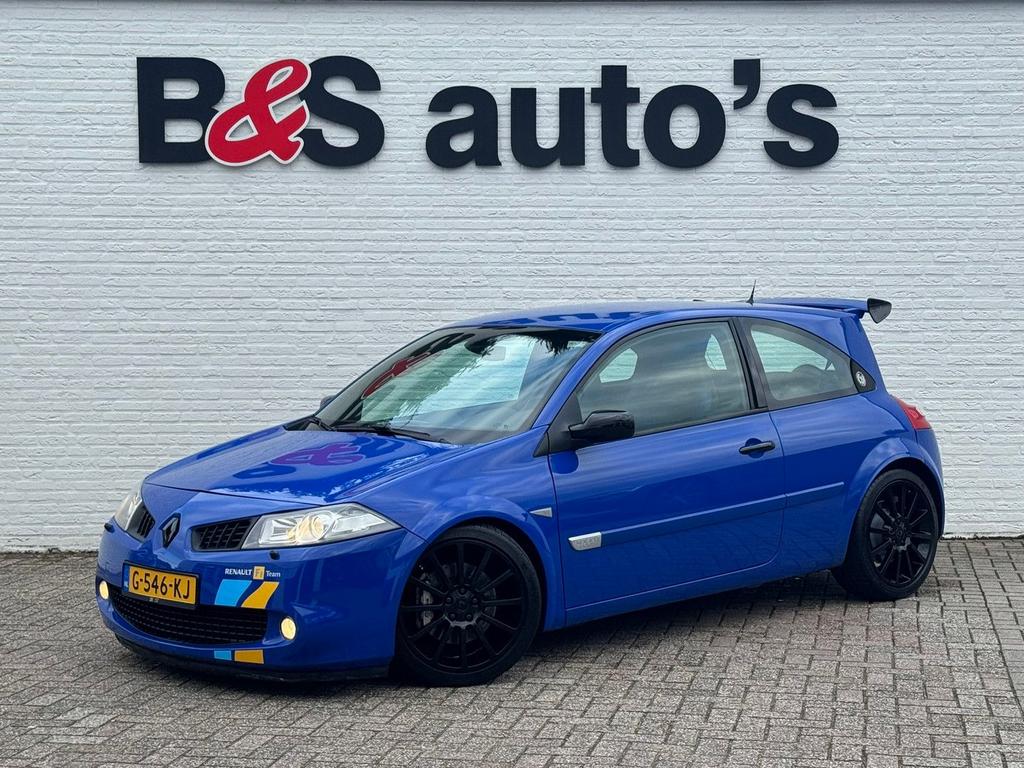 Renault Megane 2.0-16V T RS F1 Alonso Limited Edition nr 078, Zwart, Blauw, Bedrijf, Onderhoudsboekje