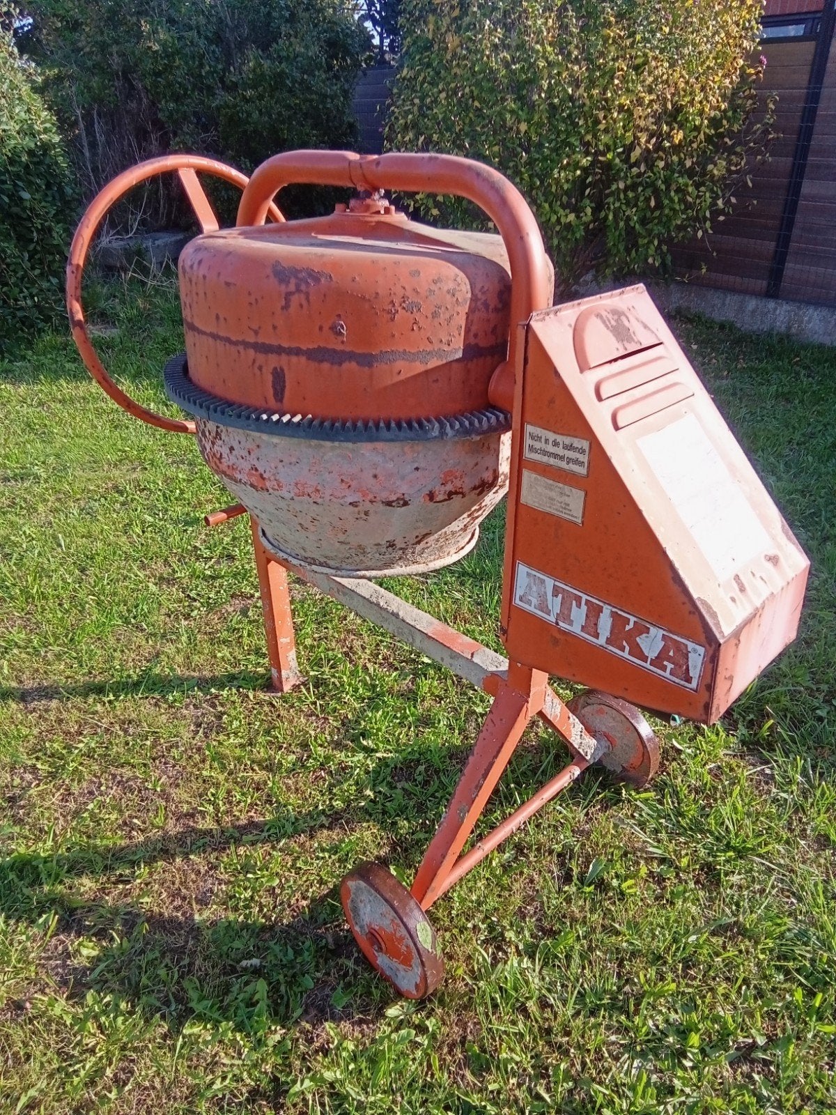Bétonnière électrique Atika Euro-Star 125L, Bricolage & Construction, Enlèvement, Utilisé