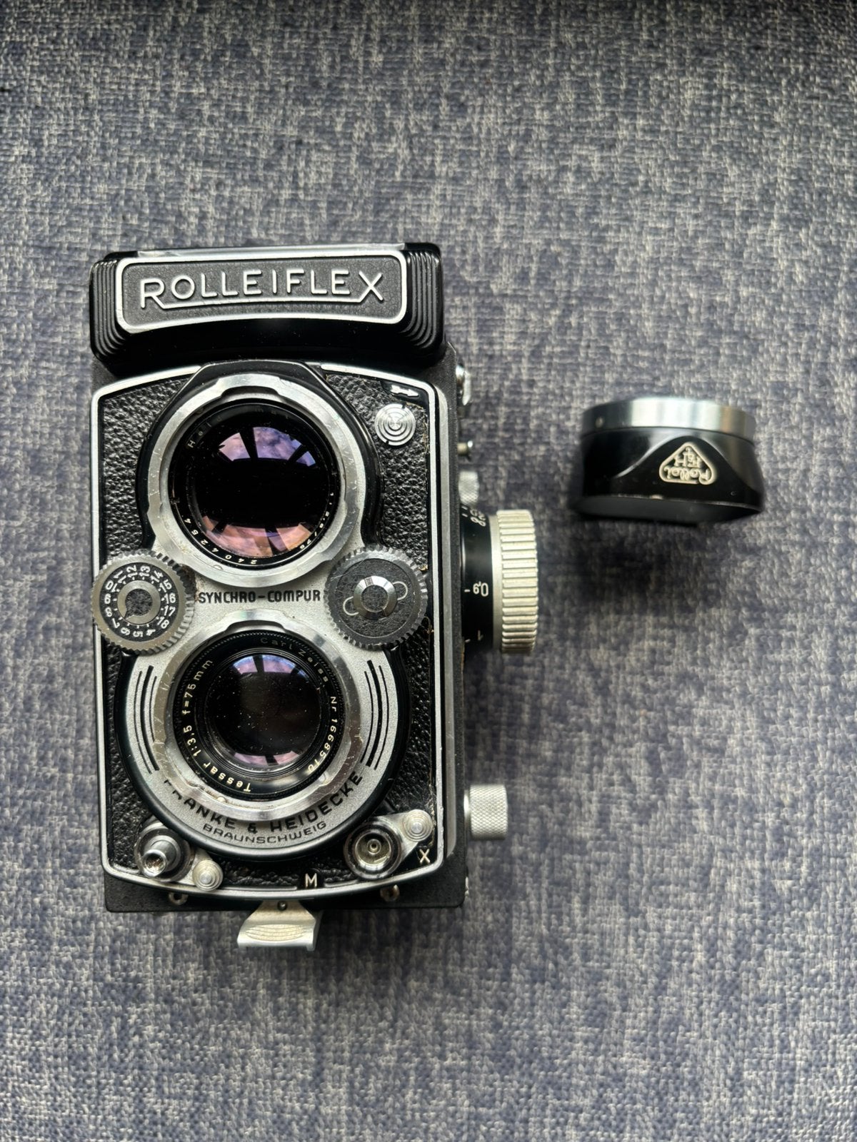 Rolleiflex 3,5 B 75 mm Tessar, Audio, Tv en Foto, Fotocamera's Analoog, Ophalen of Verzenden, Zo goed als nieuw