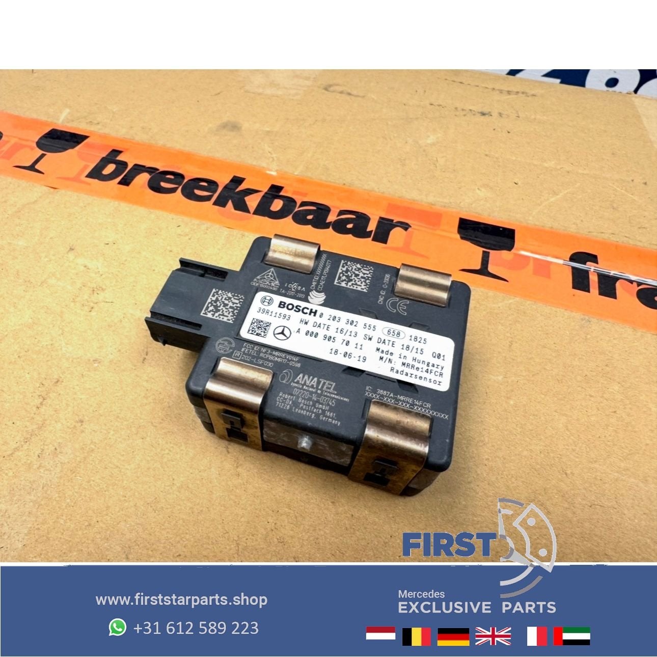 W177 C118 H247 X247 W247 afstand radar sensor A0009057011 Me, Utilisé, -, -, Enlèvement ou Envoi