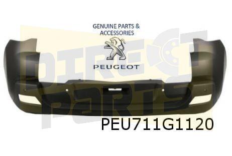Peugeot	3008 (-1/14) achterbumper (zwart/primer) (bij PDC) O, Neuf, Arrière, -, -