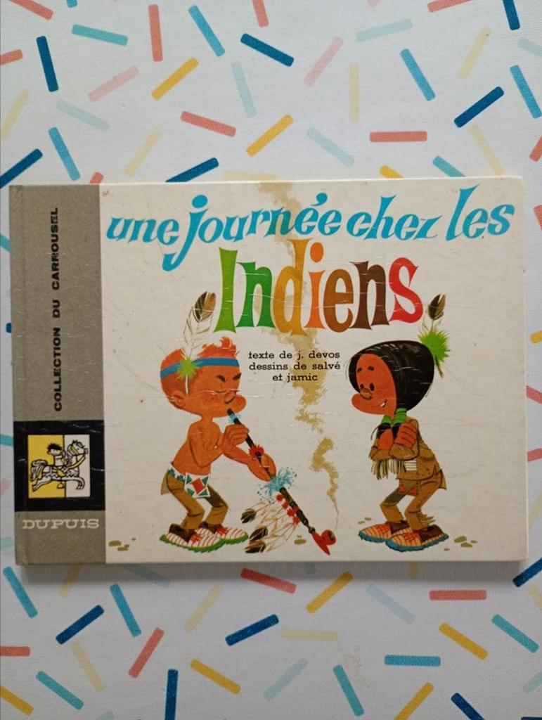 Une journée chez les Indiens Devos Salvé Jamic Carrousel, Boeken, Stripverhalen, Gelezen, Eén stripboek, Ophalen of Verzenden