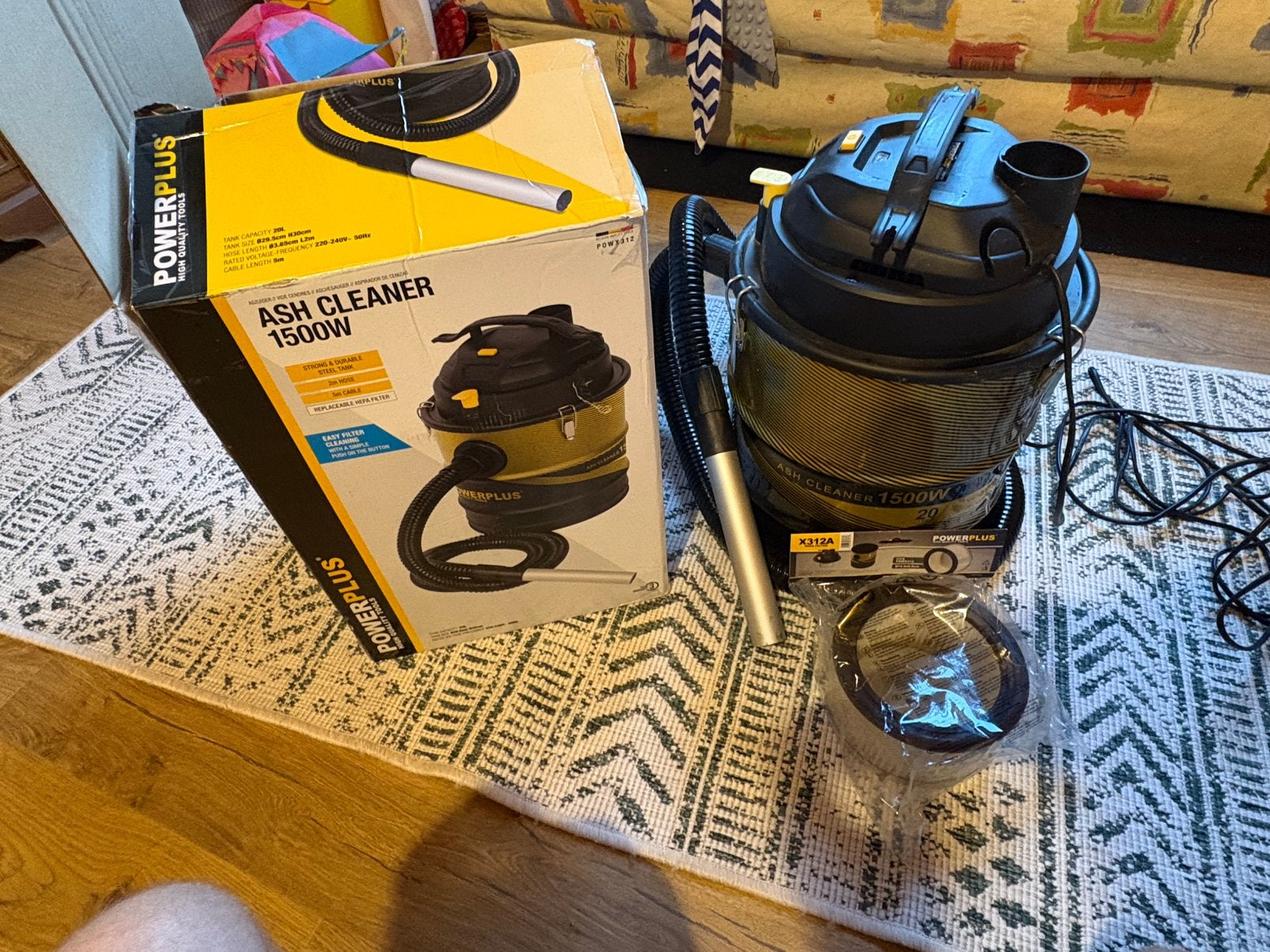 Aspirateur de cheminée Ash cleaner 1500w, Enlèvement ou Envoi, Utilisé