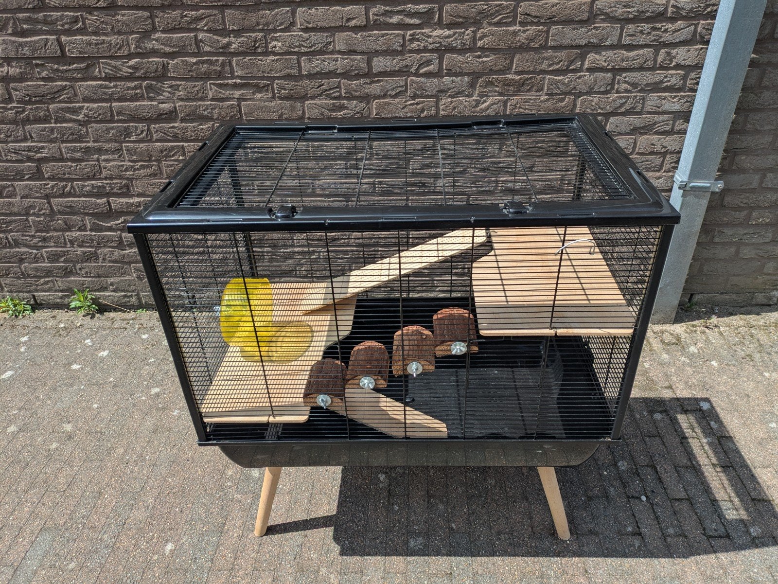 Hamsterkooi met extra toebehoren., Ophalen, Kooi, 60 tot 90 cm, Zo goed als nieuw