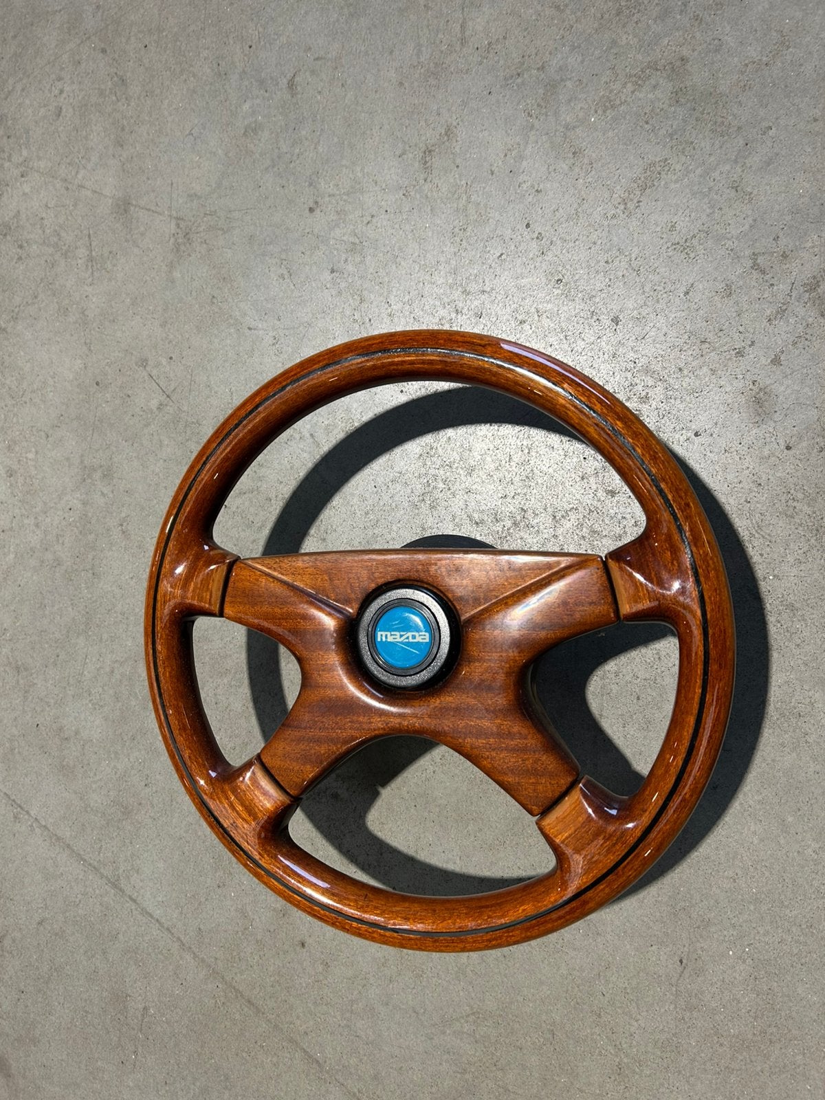 Houten stuur Mazda met Naaf, Auto-onderdelen, Besturing, Ophalen of Verzenden, Mazda
