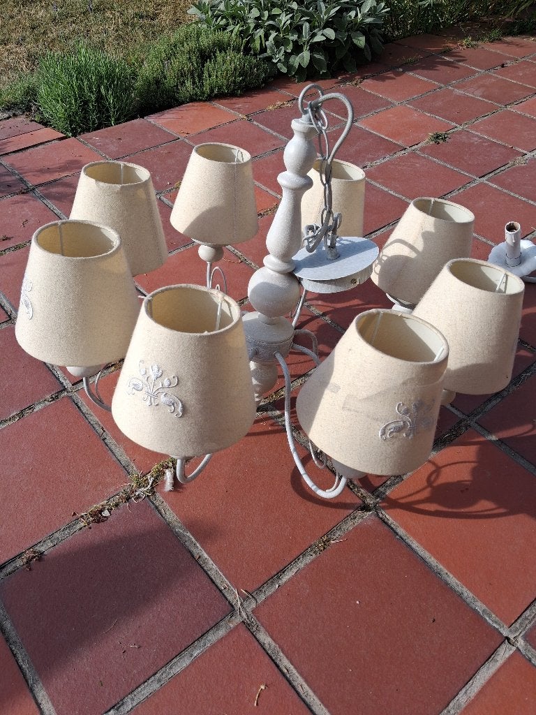 luchter, Huis en Inrichting, Lampen | Kroonluchters, Ophalen, Gebruikt, Rustiek, E14 (klein)