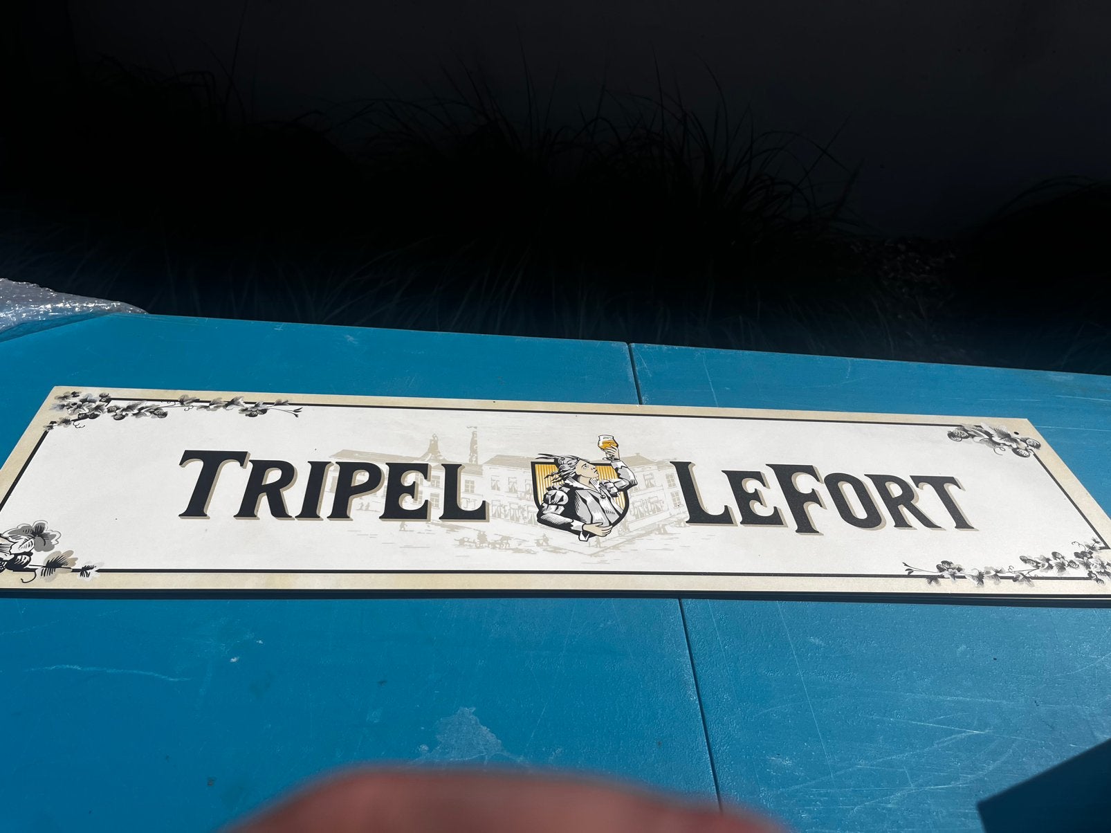 Nieuw bord tripel lefort, Ophalen