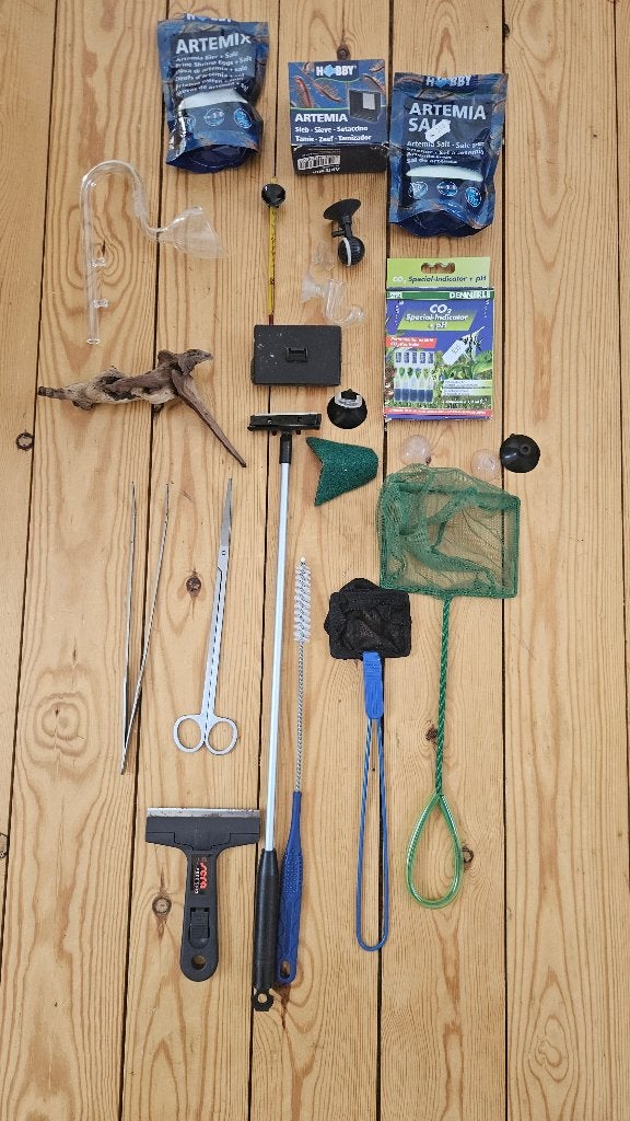 Lot complet d'accessoires pour aquarium et aquascaping, Enlèvement, Utilisé, Autres types, Sera