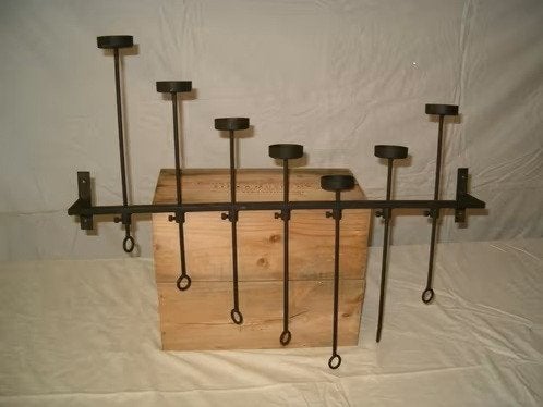 Porte bougie fer forgé, Bougeoir pour bougie chauffe-plat, Enlèvement, Utilisé, Métal