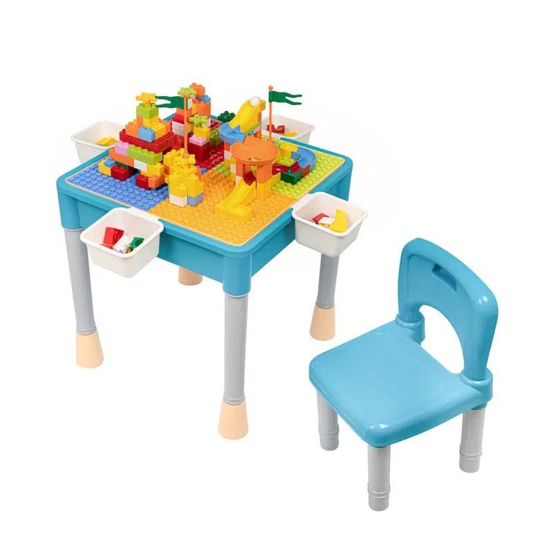 Blocks speeltafel met stoel te koop!, Enlèvement, Comme neuf