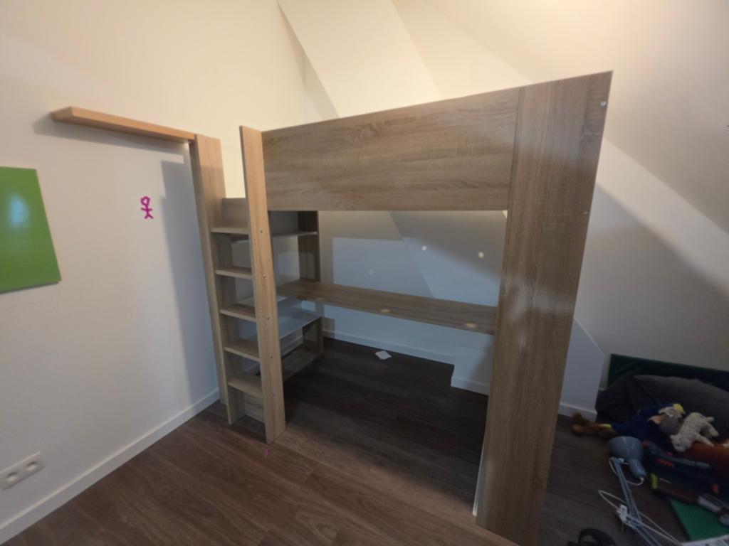 Hoogslaper met bureau, Enlèvement, Lit mezzanine