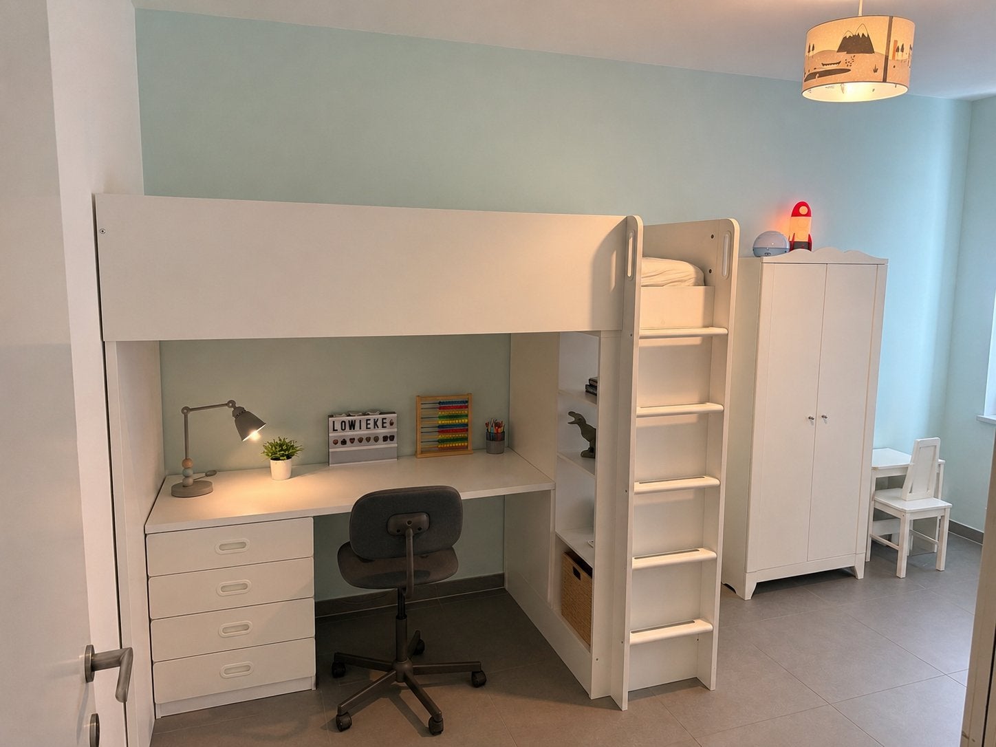 Hoogslaper IKEA SMÄSTAD - zeer goede staat, Ophalen, Zo goed als nieuw, Hoogslaper