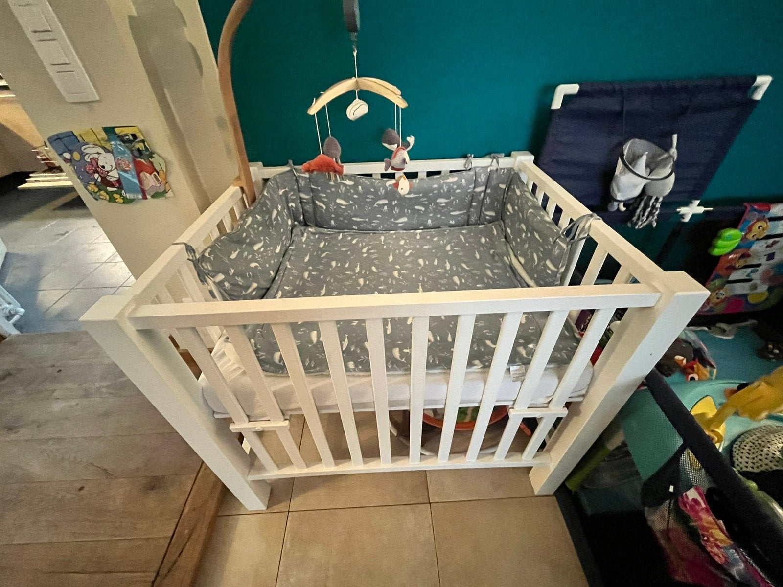 Quax verstelbaar babypark, Enlèvement, Utilisé, Rectangulaire, Réglable en hauteur