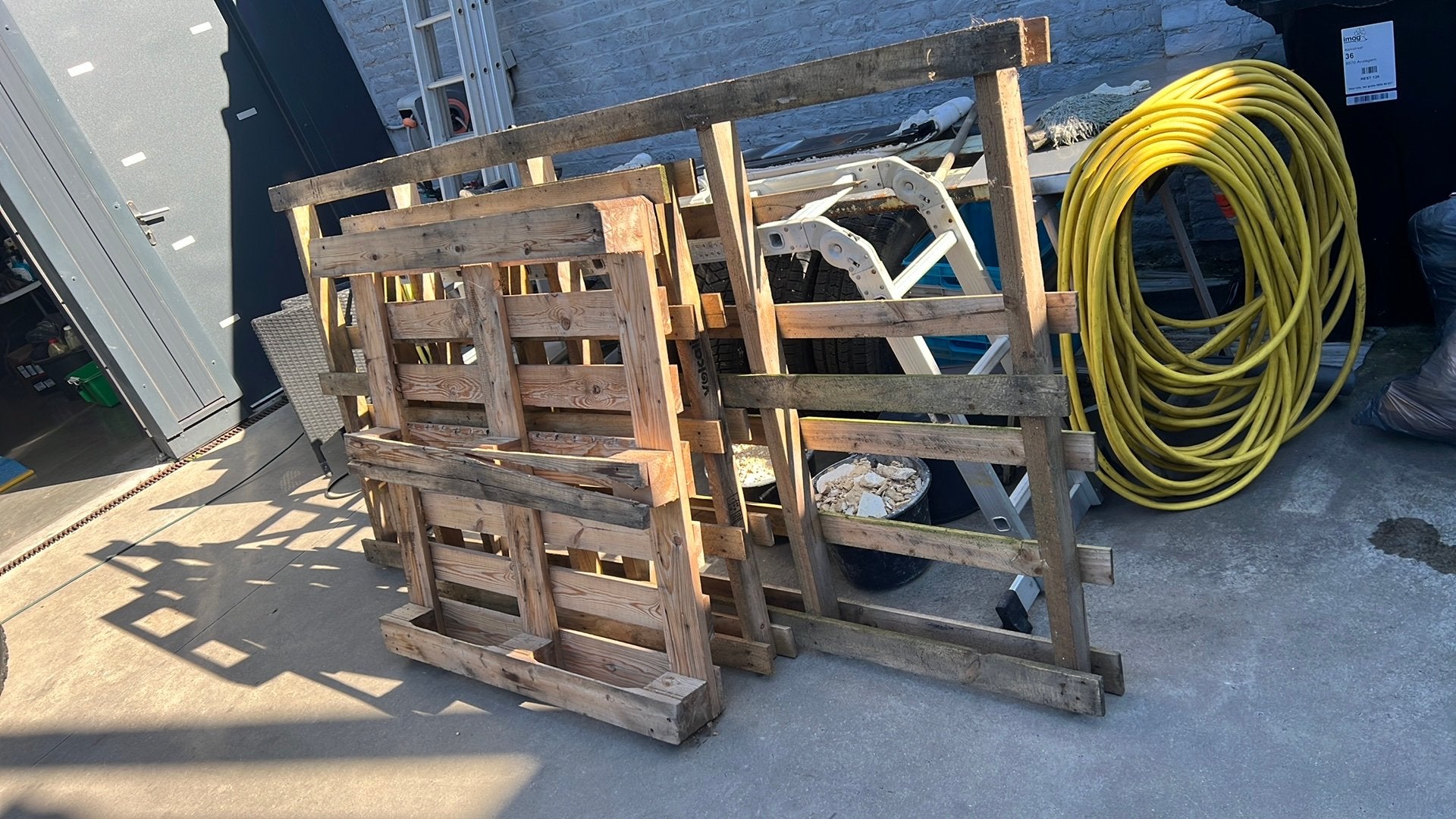 Palleten brandhout, Tuin en Terras, Ophalen