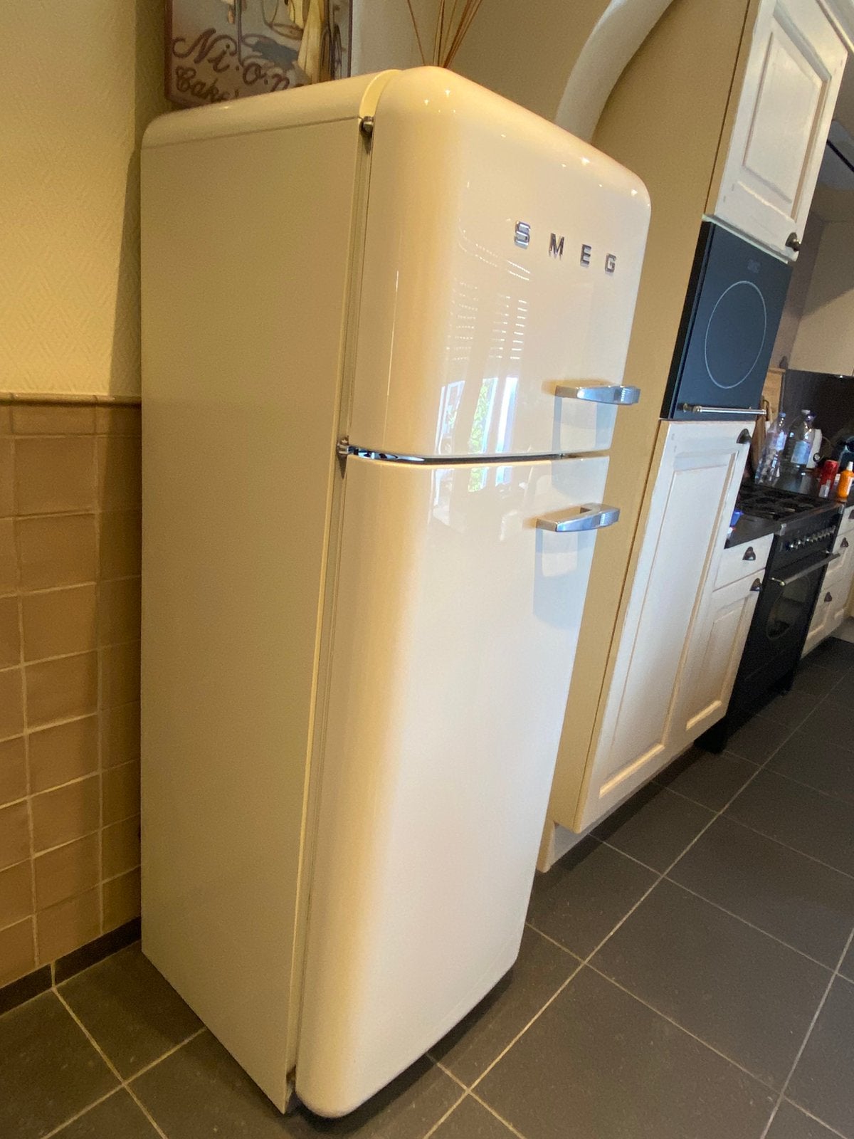 Smeg koelkast met vriesgedeelte, Electroménager, 160 cm ou plus, Enlèvement, Utilisé, 200 litres ou plus