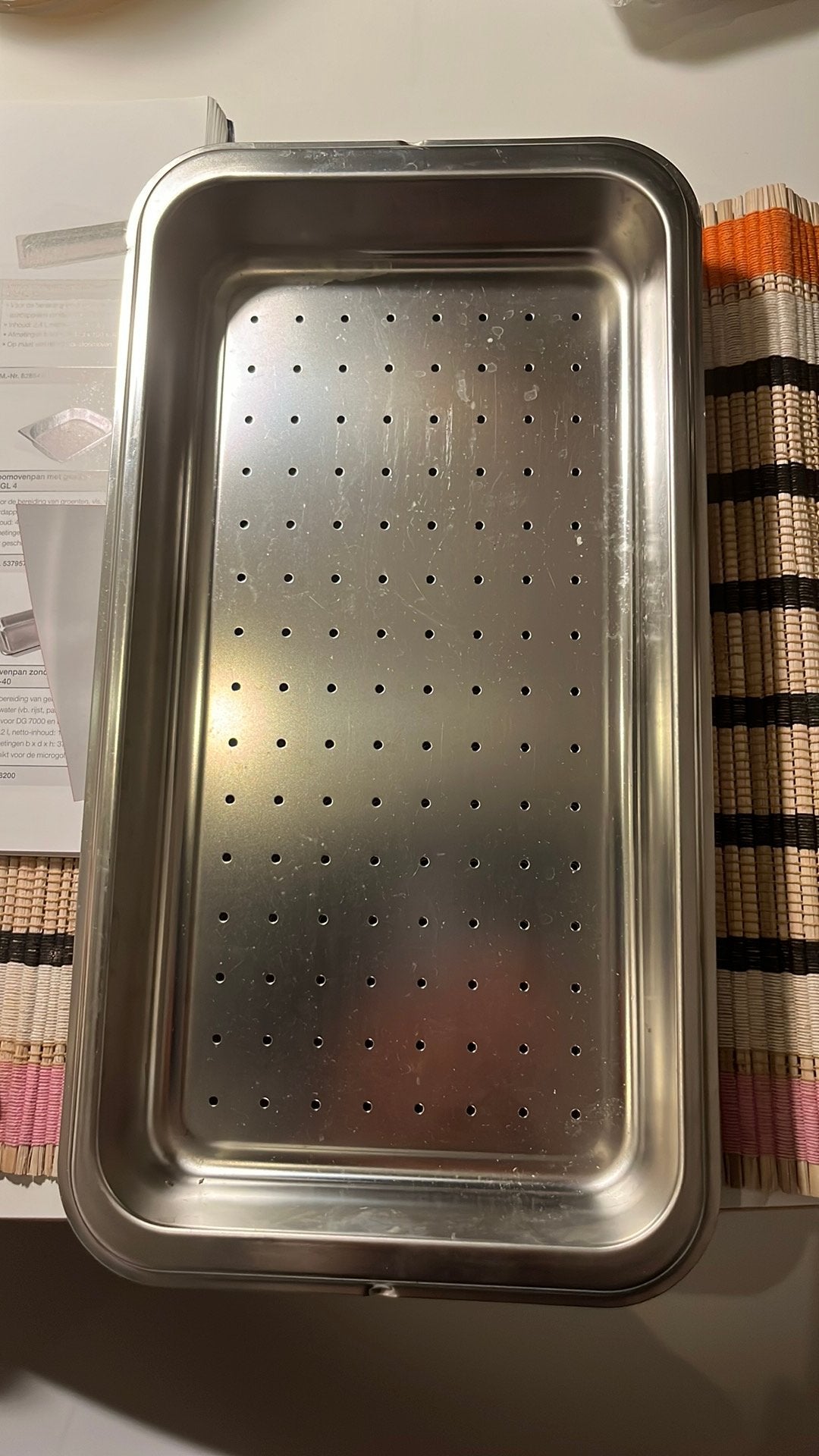 Stoomovenpan met gaatjes, Miele, Ophalen, Nieuw, Miele