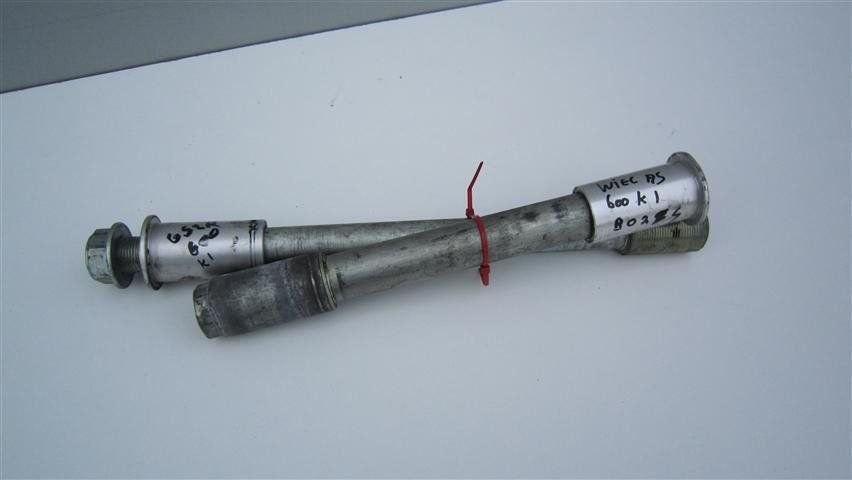 Set wiel assen Suzuki GSXR600 2001 2002 2003 k1 k2 k3, Motoren, Gebruikt, -, -, Ophalen of Verzenden