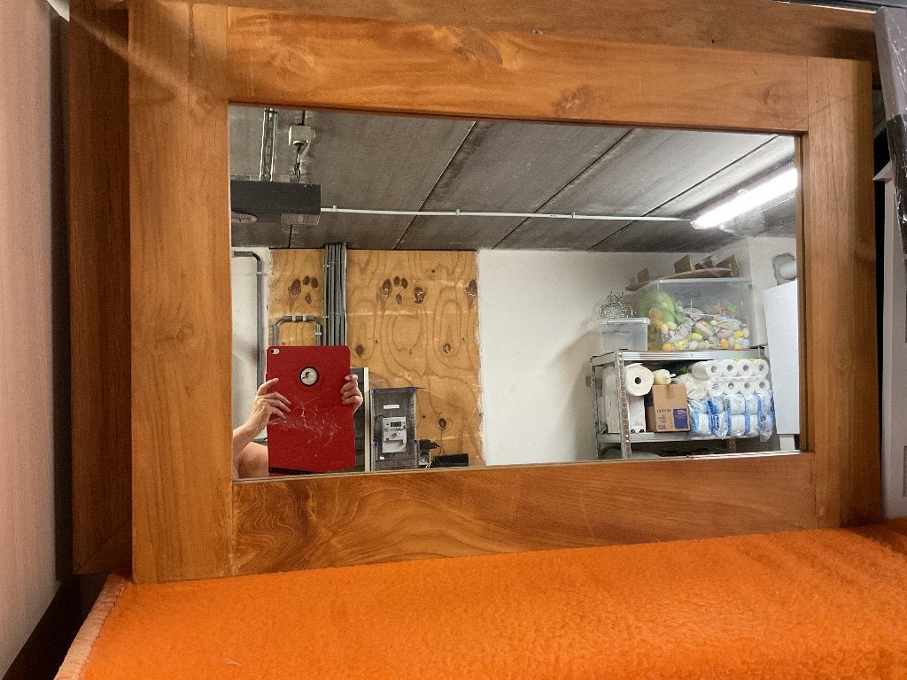 Spiegel, Huis en Inrichting, Woonaccessoires | Spiegels, Ophalen, Gebruikt, Rechthoekig