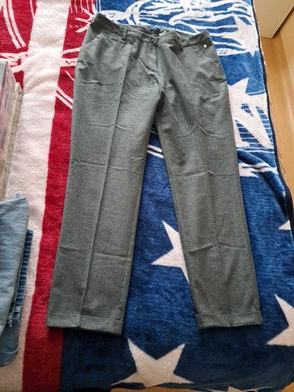 Terre Bleue donkergrijze broek - 44, Terre Bleue, Maat 42/44 (L), Ophalen of Verzenden, Zo goed als nieuw