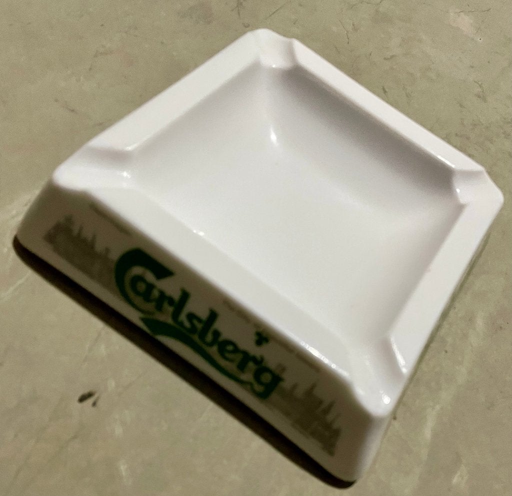 retro design asbak Carlsberg glas, Ophalen, Nieuw, Asbak