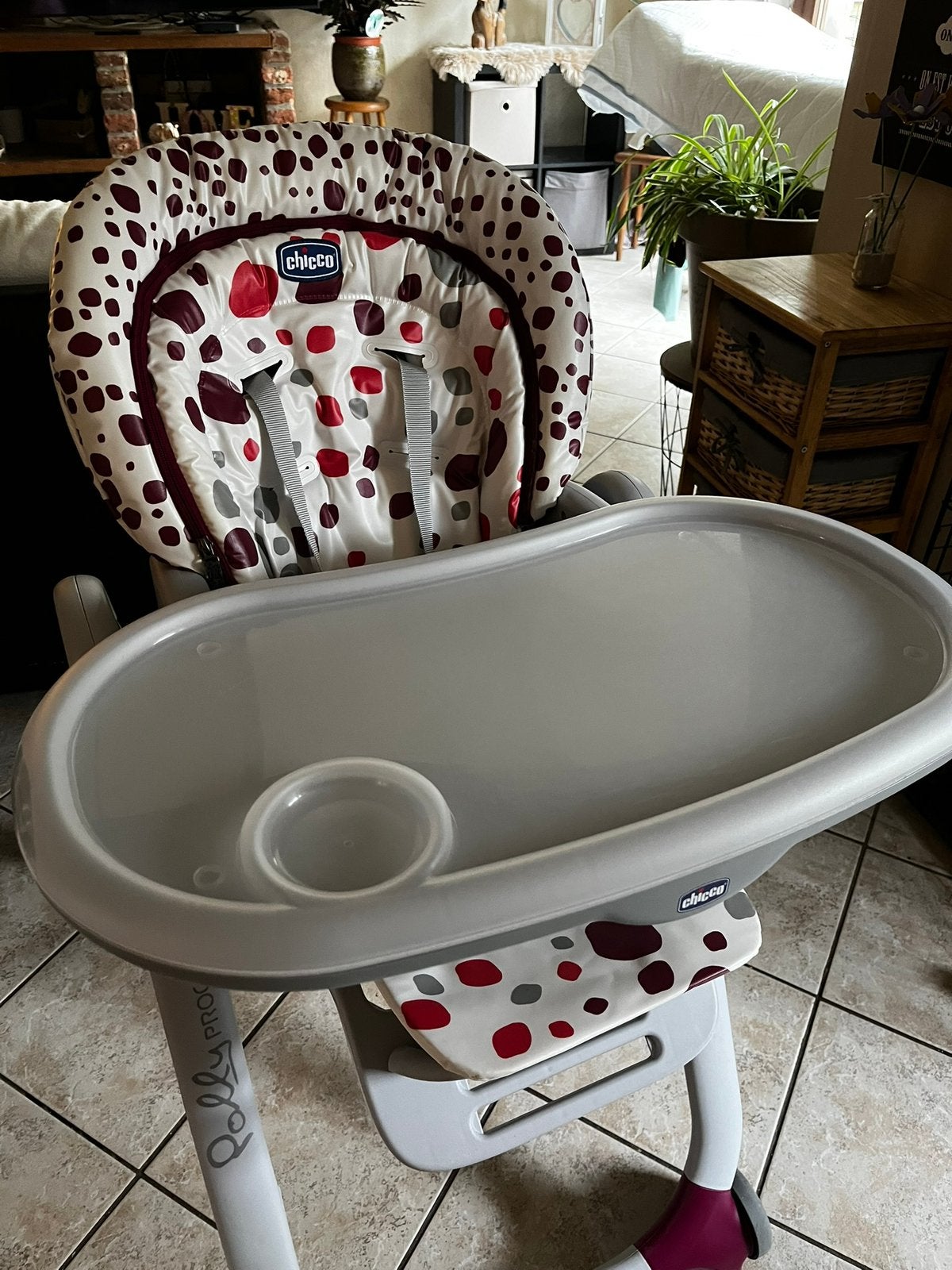 Chaise haute, Enlèvement, Comme neuf, Chaise pliante, Plateau amovible