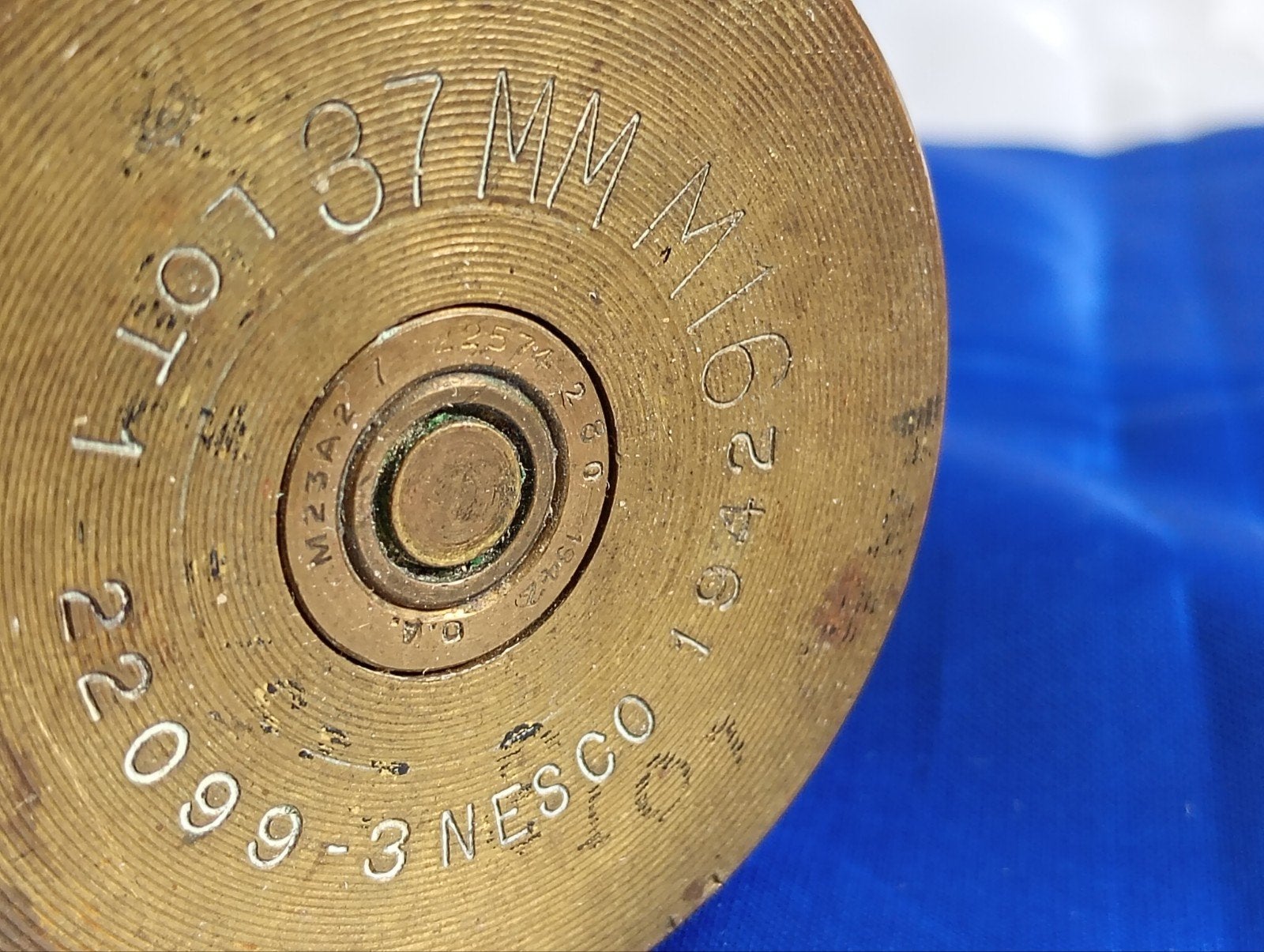 37 us ww2 avec tête en bois, Collections, Objets militaires | Seconde Guerre mondiale, Enlèvement ou Envoi