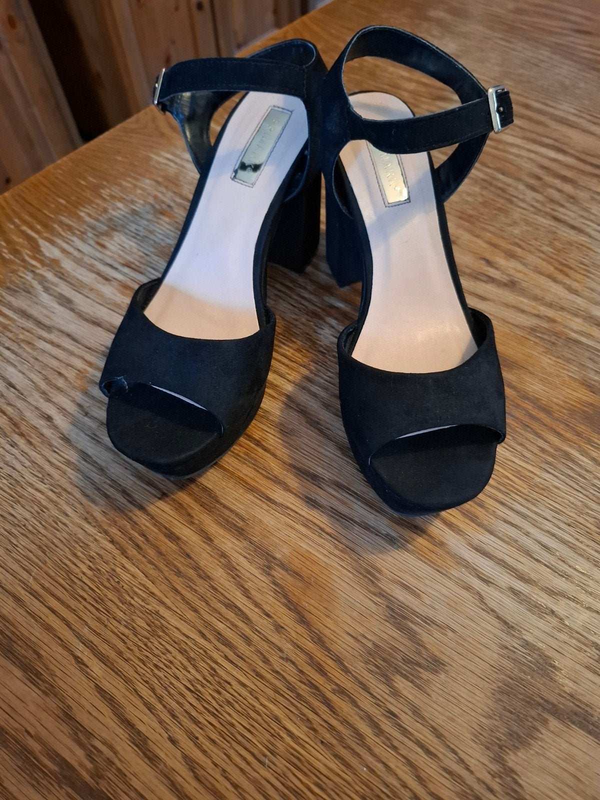 Elegante zwarte sandalen met hak – Primark maat 37, Ophalen