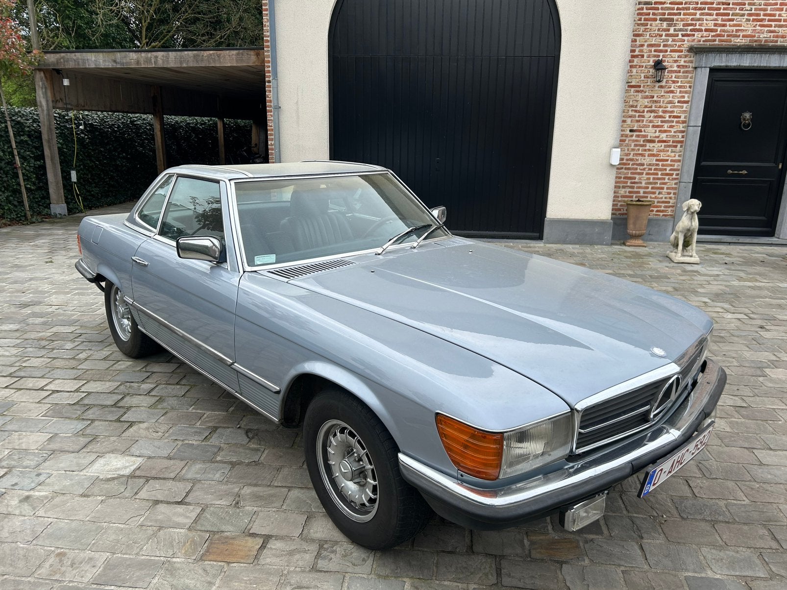Mercedes sl380, Auto's, Automaat, Achterwielaandrijving, Cabriolet, Blauw