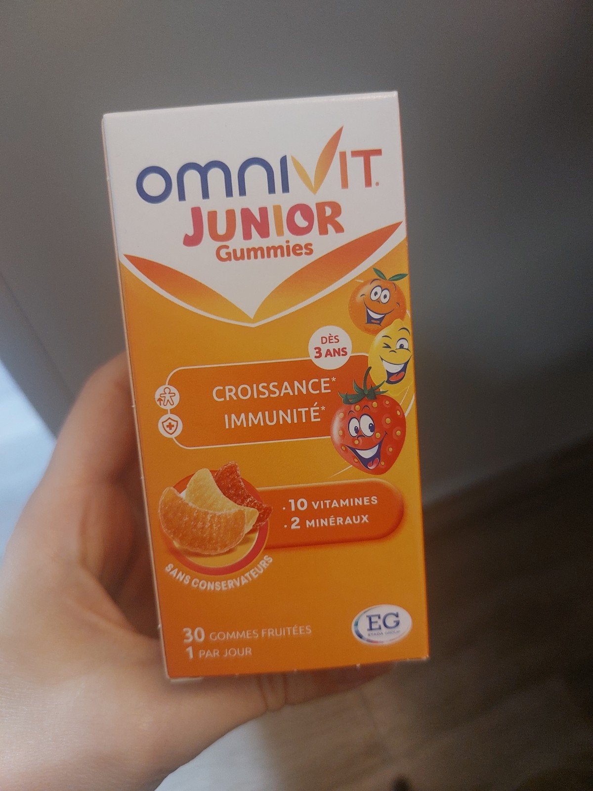 bonbons gélifiés omnivit junior, Enlèvement