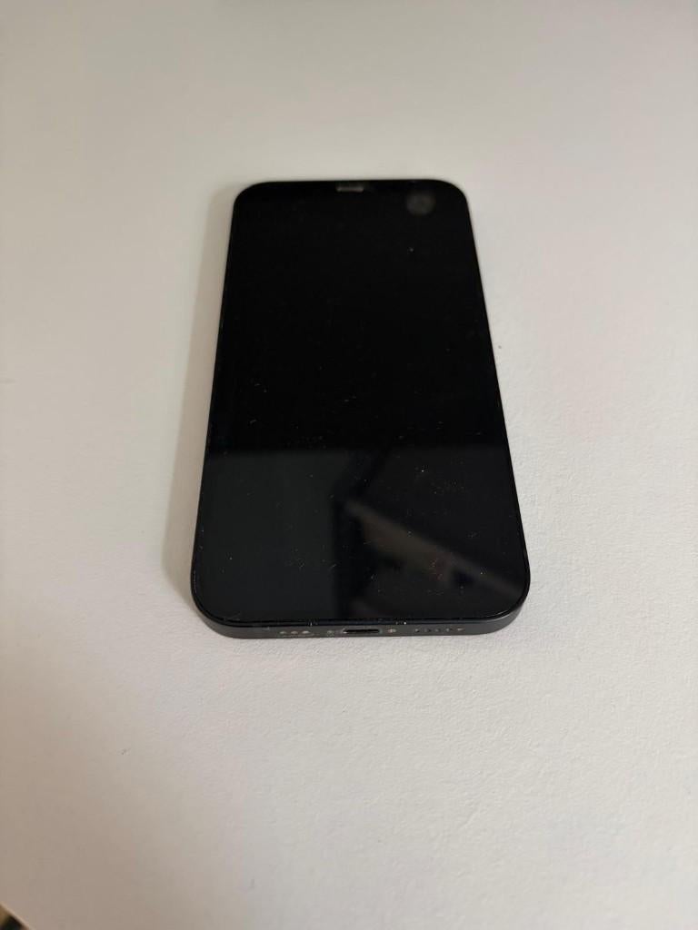 iPhone 12 64GB Zwart, Télécoms, Téléphonie mobile | Apple iPhone, Enlèvement, Utilisé, Noir, IPhone 12