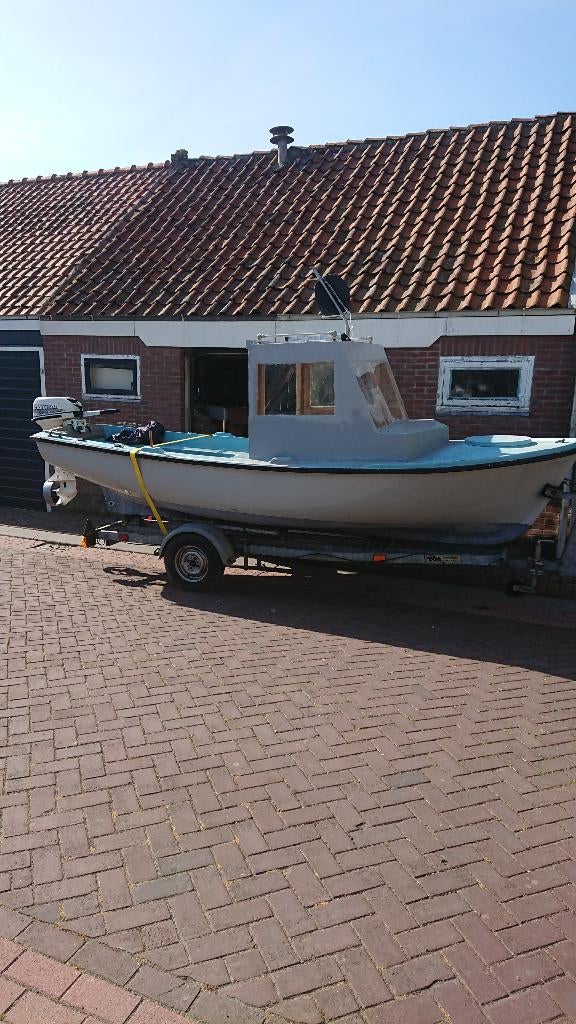 Sloep Elan 495, Watersport en Boten, Sloepen, Gebruikt, Benzine, Polyester, Buitenboordmotor, Ophalen